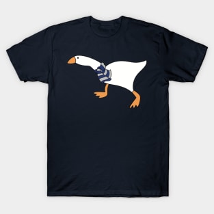 Goose Wizard with Blue Gray Scarf T-Shirt